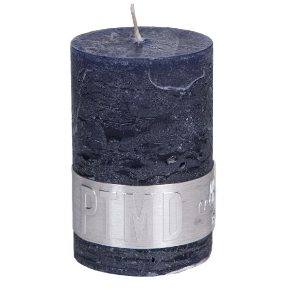 RUSTIC NIGHT BLUE PILLAR CANDLE