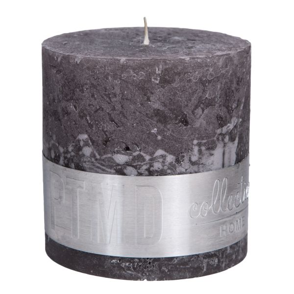 RUSTIC SWISH GREY BLOCK CANDLE